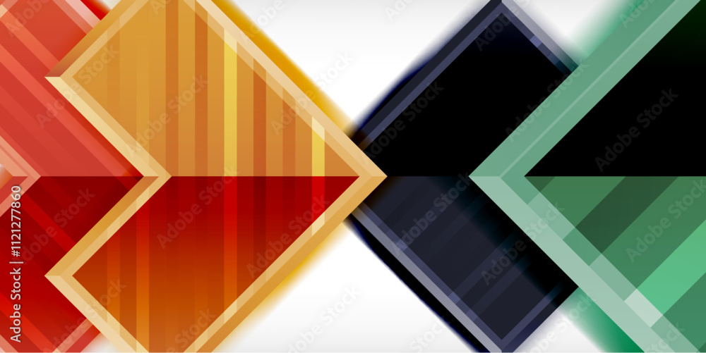 Arrow symbols created with 3d effects and line texture geometric abstract background Arrow symbols created with 3d effects and line texture geometric abstract background