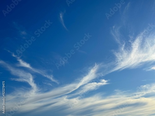 Beautiful clouds in blue skies  photo