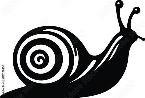 Snail icon. Simple illustration of snail icon for web design isolated on white background