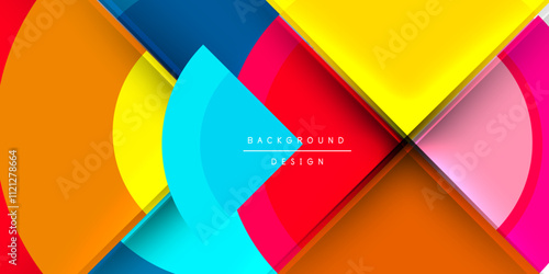 Target circle geometric abstract shapes. Vector Illustration For Wallpaper, Banner, Background, Card, Book Illustration, landing page