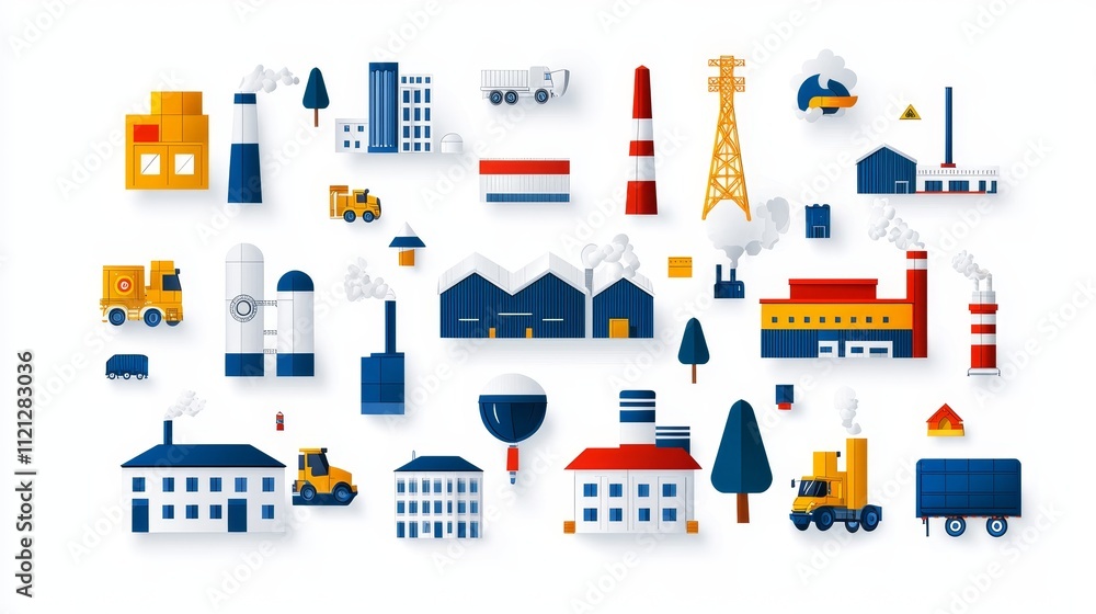 Modern architecture with geometric shapes and open spaces on a minimalist urban map. Modern architecture with geometric shapes and open spaces on a minimalist urban map.