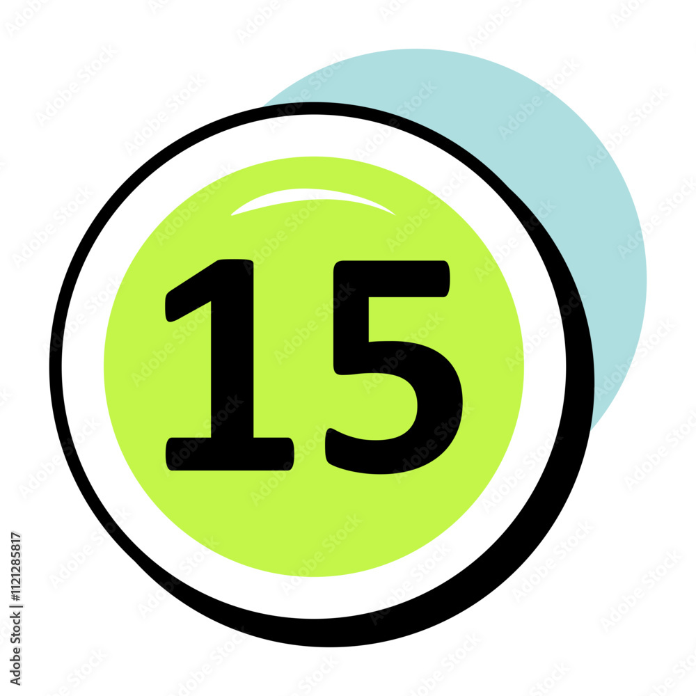 Number and Counting Circle Color Outline Icons and Illustrations Pack Number and Counting Circle Color Outline Icons and Illustrations Pack