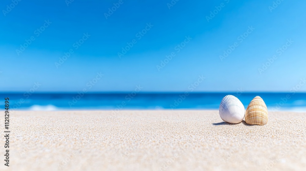 Seashells on the Shore: Serenity on a Sunny Beach Seashells on the Shore: Serenity on a Sunny Beach