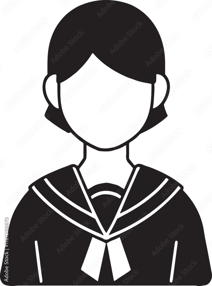 Student silhouette on a white background. Student vector illustration. Student silhouette on a white background. Student vector illustration.