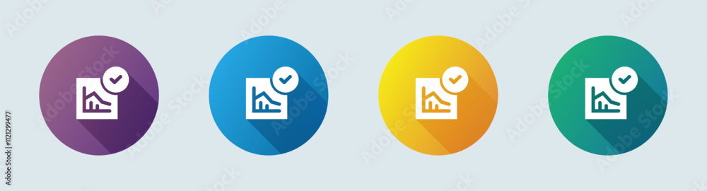 Analyst solid icon in flat design style. Research signs vector illustration. Analyst solid icon in flat design style. Research signs vector illustration.