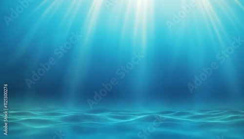 Tranquil Underwater Scene with Sunlight Rays