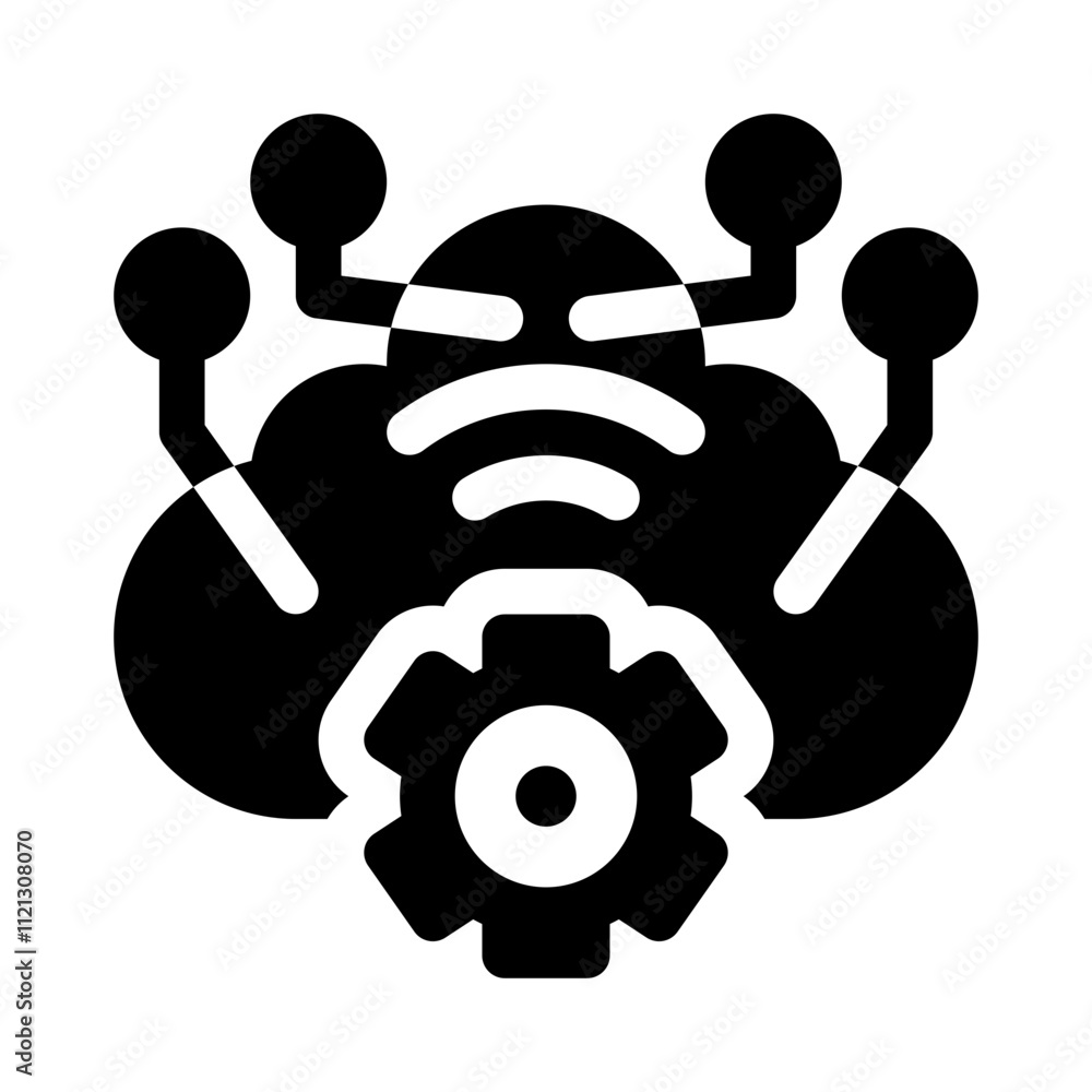 Internet of Things glyph icon Internet of Things glyph icon