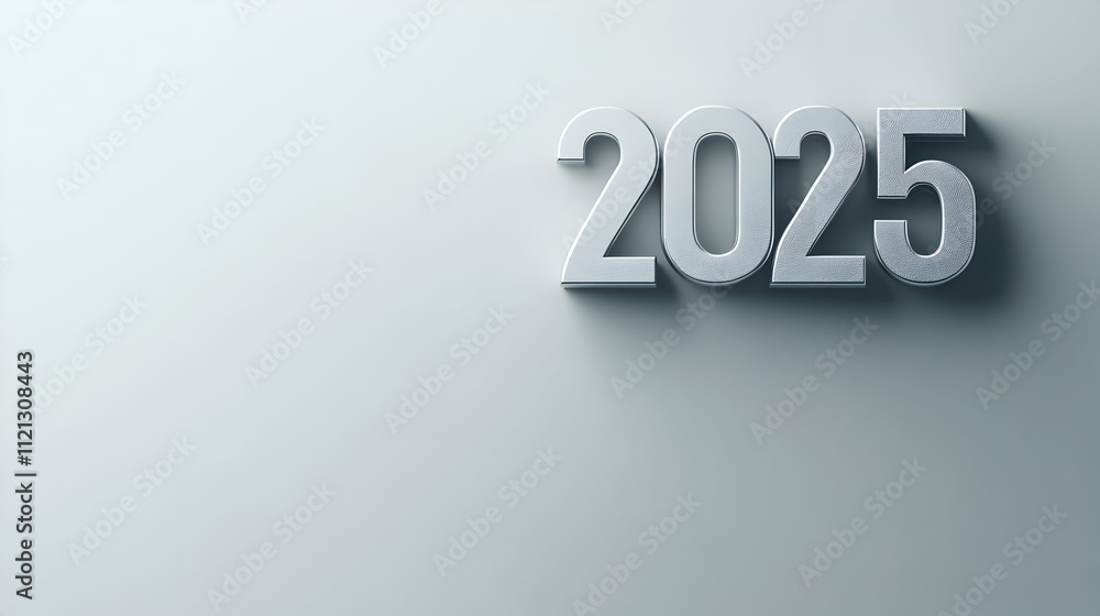 A minimalist representation of the year 2025 in a clean, modern design. A minimalist representation of the year 2025 in a clean, modern design.