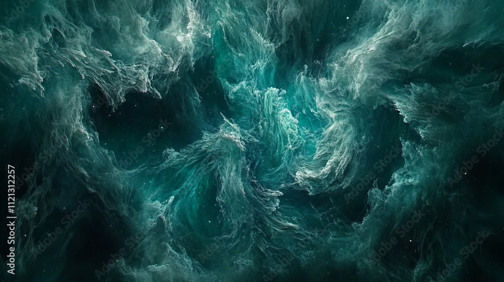 Obraz premium Teal Nebula
