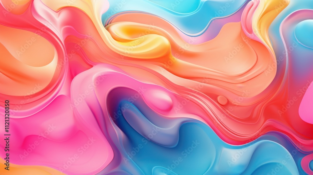 Abstract Swirling Pastel Colors Fluid Art Design Abstract Swirling Pastel Colors Fluid Art Design