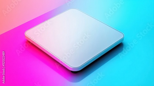 Wallpaper Mural A modern digital scale with clean lines on a vibrant surface, representing health, fitness, and minimalistic design Torontodigital.ca