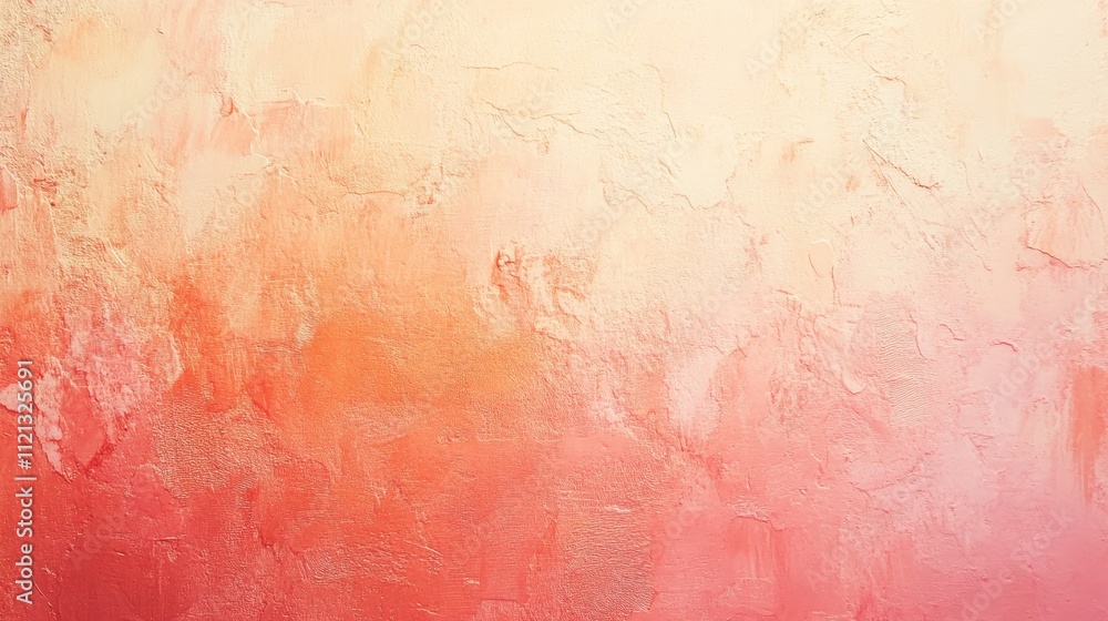 Fototapeta premium Blurred Abstract Background Pink Orange Gradient Wall Texture Art