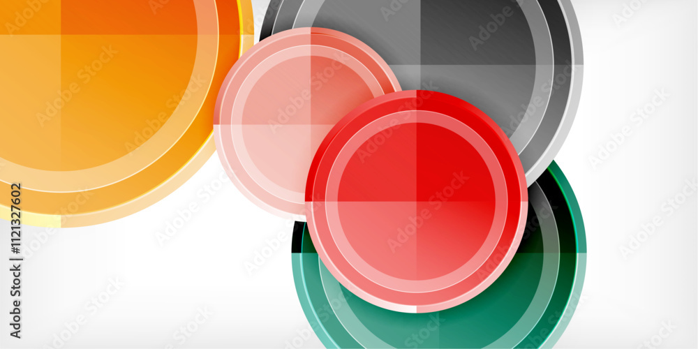 Geometric design abstract background - circles Geometric design abstract background - circles
