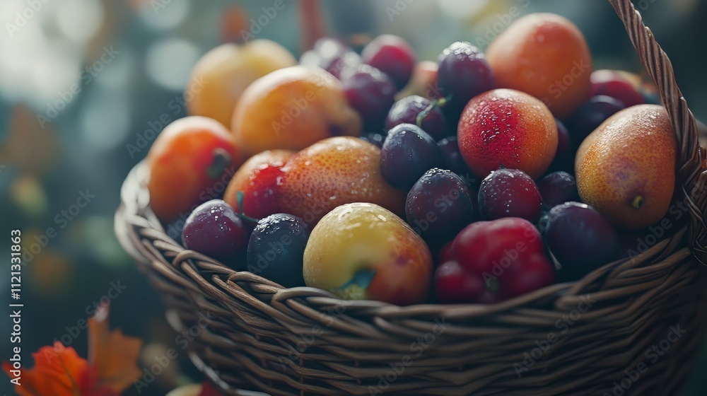 Close-up of assorted fruit in a basket on thanksgiving day. thanksgiving. Ultra realistic. Photorealistic hypermaximalist advertising photography hyper realistic fine detail Close-up of assorted fruit in a basket on thanksgiving day. thanksgiving. Ultra realistic. Photorealistic hypermaximalist advertising photography hyper realistic fine detail