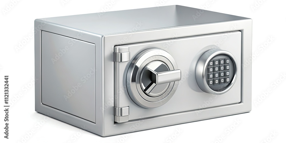 Isometric Safe Security Combination Lock Digital Electronic Safebox Password Protection Isometric Safe Security Combination Lock Digital Electronic Safebox Password Protection