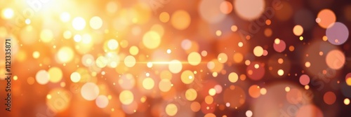 Warm golden bokeh lights creating a festive atmosphere during evening celebrations in a cozy setting