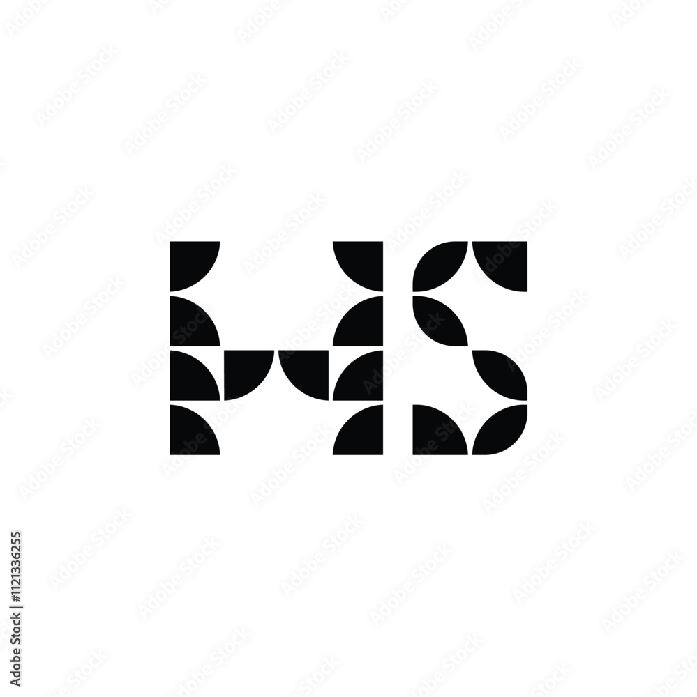 HS monogram logo design letter text name symbol monochrome logotype alphabet character simple logo HS monogram logo design letter text name symbol monochrome logotype alphabet character simple logo