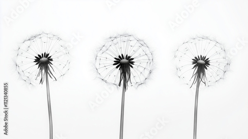 Wallpaper Mural Röntgenbild von 3 Pusteblumen Torontodigital.ca