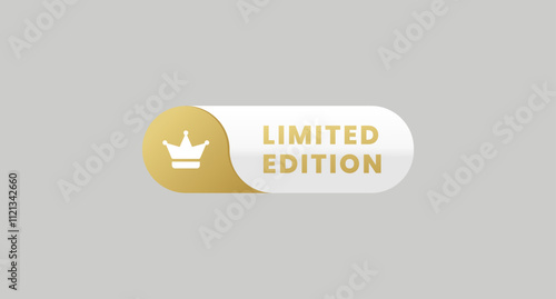 Limited edition label or exclusive label sign design element vector. best Limited edition sign for product packaging design element.