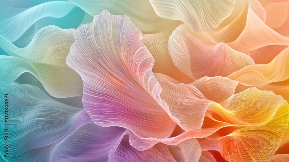 A collection of vibrant, iridescent sea shells intertwined with neon colors, creating a striking and mesmerizing display of natural beauty. A collection of vibrant, iridescent sea shells intertwined with neon colors, creating a striking and mesmerizing display of natural beauty.