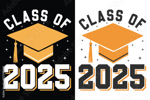 Class of 2025 Graduate Typography Print Design, Educational Typography Design, Educational Motivational Tee Design, EPS