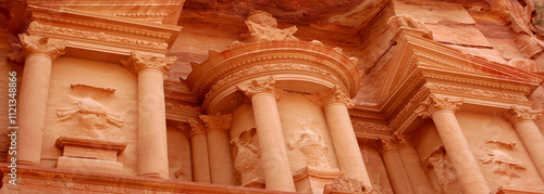 Wallpaper Mural Petra,Jordan,facade,upper part Torontodigital.ca