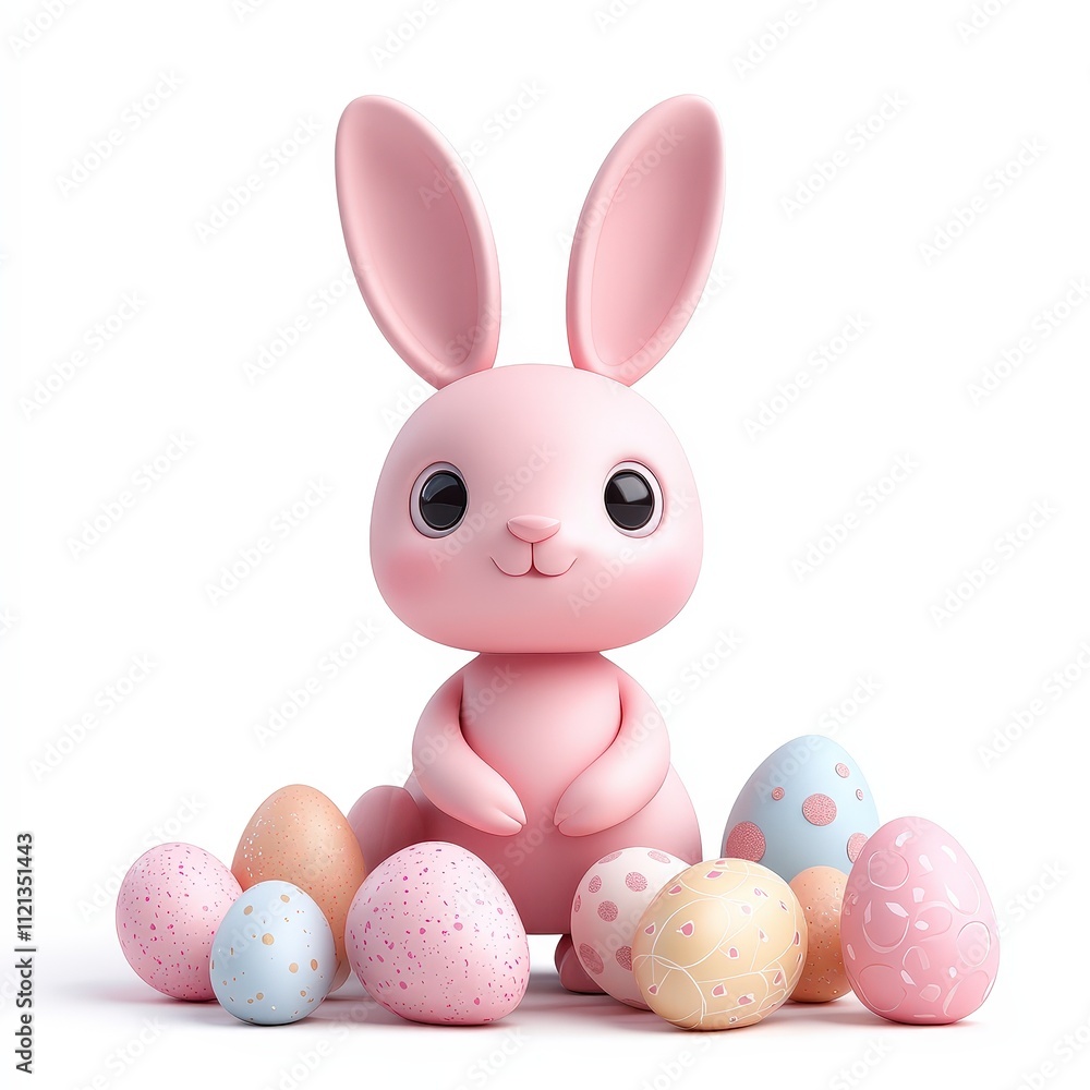 Easter celebration with cute bunny and colorful eggs festive atmosphere adorable scene joyful vibe Easter celebration with cute bunny and colorful eggs festive atmosphere adorable scene joyful vibe