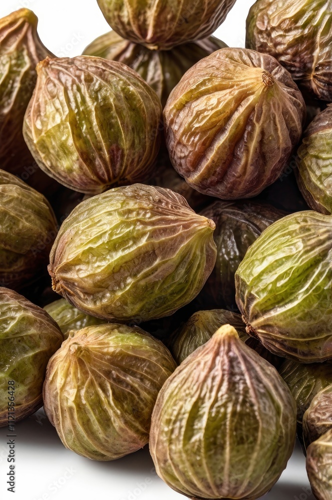 heap of dried baby figs isolated on a white background with clipping path heap of dried baby figs isolated on a white background with clipping path