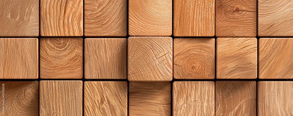 A close-up view of arranged wooden blocks showcasing their natural textures and colors. A close-up view of arranged wooden blocks showcasing their natural textures and colors.