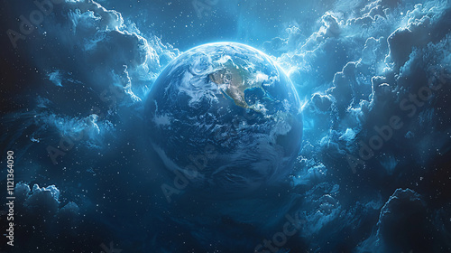 The Biblical Story of God's Creation of Heaven, Earth, and Life in Six Days. Concept Creation of Universe, Genesis, Biblical Narratives, Divine Acts, Creation Theology