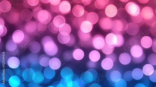 fiber optic and performance concept. Colorful bokeh lights creating a vibrant, dreamy atmosphere in shades of pink and blue.