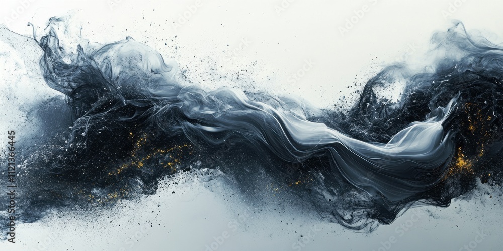 Abstract smoke swirls create a mesmerizing dance of dark and light tones expressing energy and movement Abstract smoke swirls create a mesmerizing dance of dark and light tones expressing energy and movement