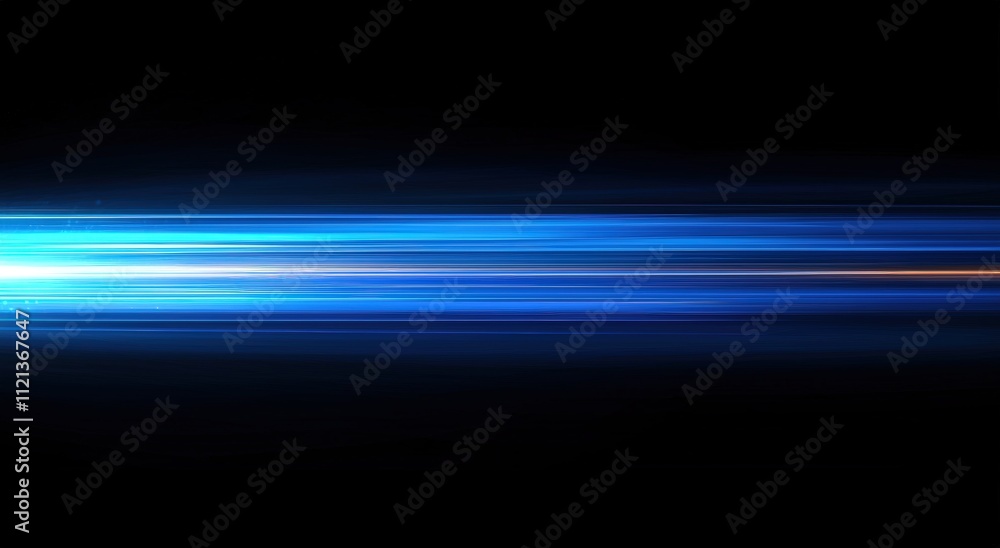 Dynamic blue light streaks in a dark background Dynamic blue light streaks in a dark background