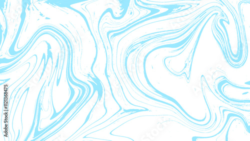 Abstract digital imitation marble print texture. Seamless blue and white pattern. Vector illustration.