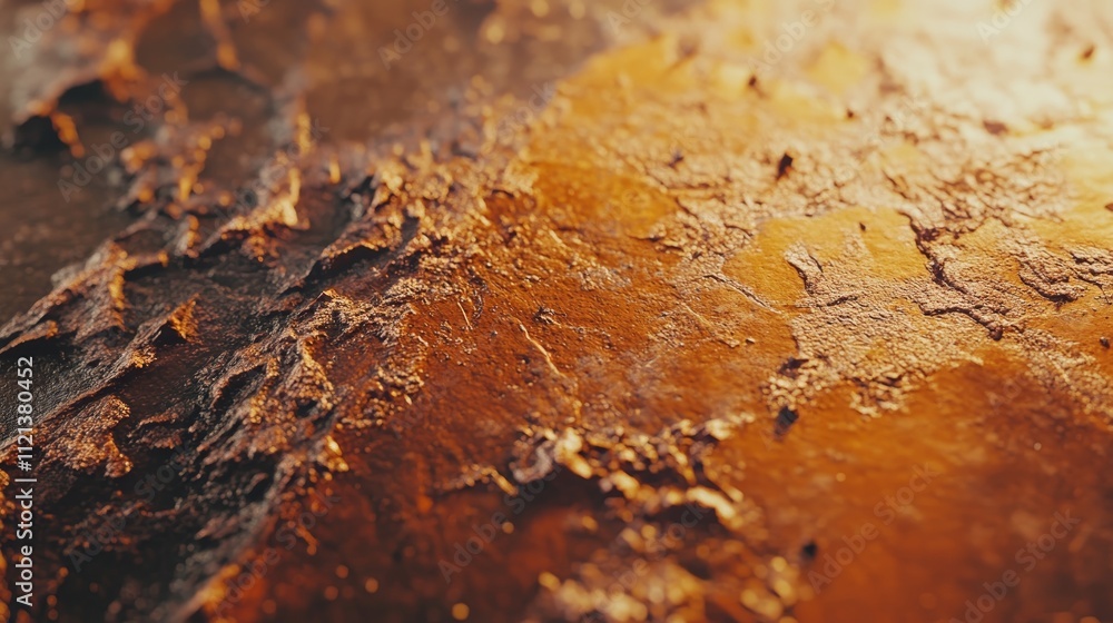 Abstract texture golden hues, close-up detail, vivid colors, artistic pattern, metallic look, rich visual effect, unique design Abstract texture golden hues, close-up detail, vivid colors, artistic pattern, metallic look, rich visual effect, unique design