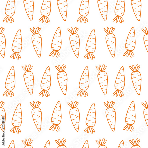 Simple Outline fruit seamless pattern, for textile or food wrapping