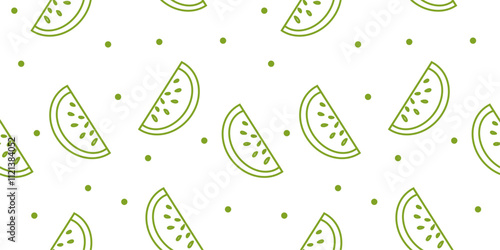 Simple Outline fruit seamless pattern, for textile or food wrapping