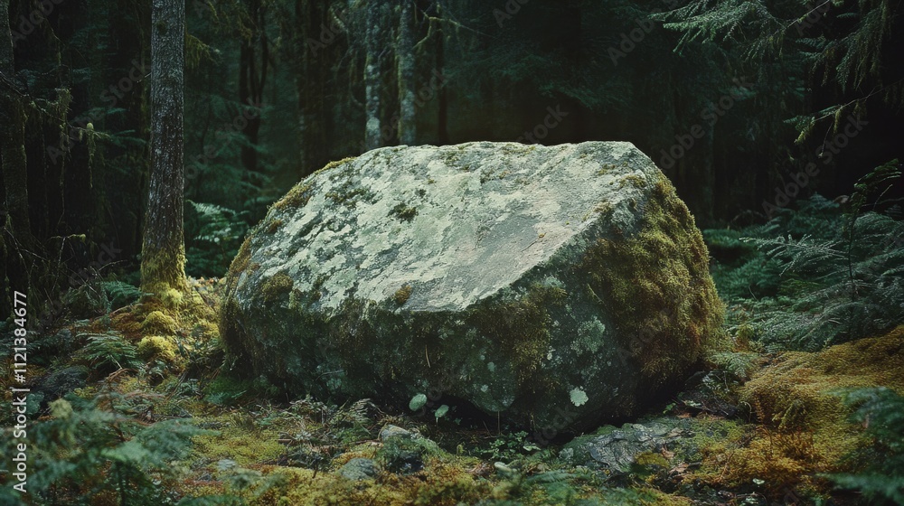 Fototapeta premium A man sits pensively at a dining table in a warmly lit room, surrounded by silence and solitude.
