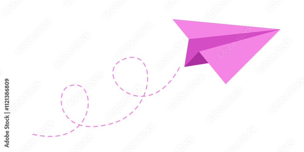 Airplane paper vector isolated on white background Airplane paper vector isolated on white background