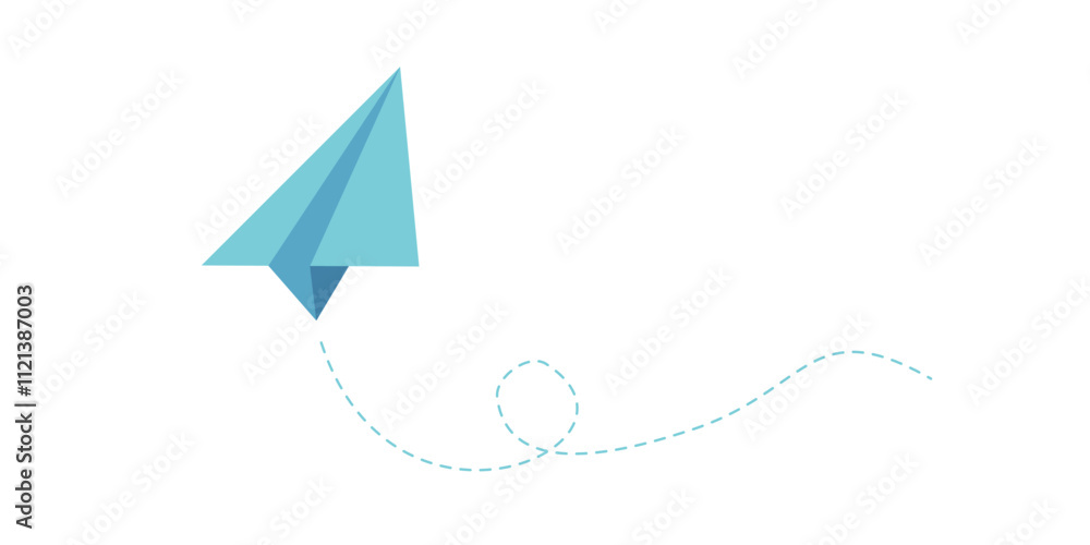 Airplane paper vector isolated on white background Airplane paper vector isolated on white background