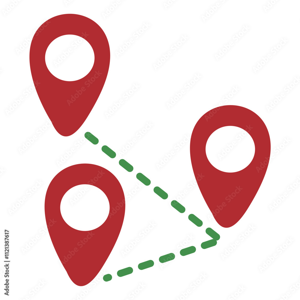 Fototapeta premium map and navigation road map icon