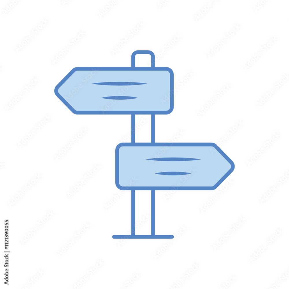 Signpost vector icon Signpost vector icon