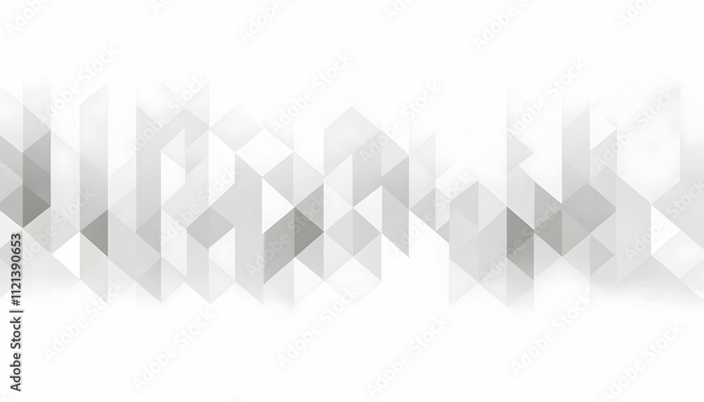 Fototapeta premium Abstract grayscale geometric background with a pattern of overlapping triangles creating a textured, modern design ideal for websites, presentations, and marketing materials.