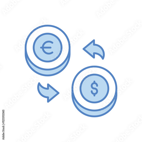 Currency Exchange vector icon