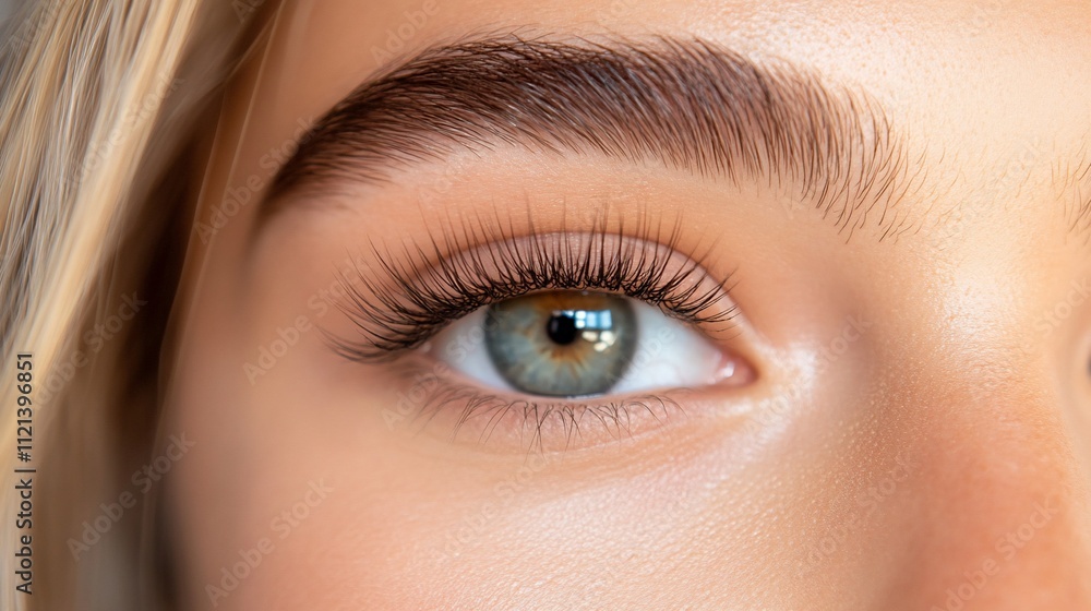 Close-up of a woman's eye highlighting beauty and detail. Close-up of a woman's eye highlighting beauty and detail.