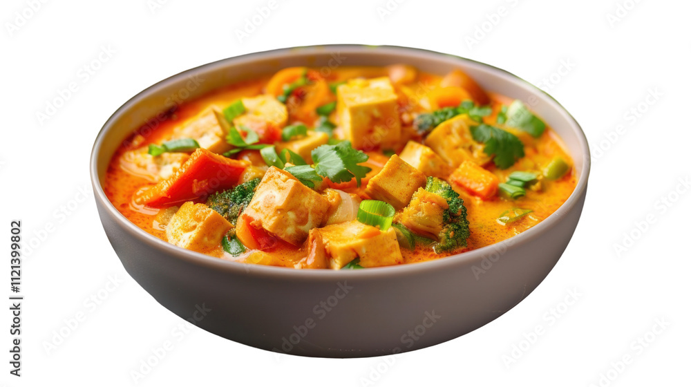 Savoring the richness of coconut curry a culinary delight with transparent background Savoring the richness of coconut curry a culinary delight with transparent background