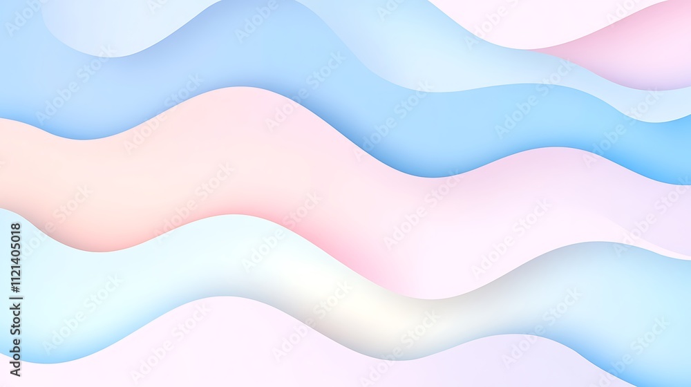 A Soft and Elegant Display of Pastel Colored Fabric Draped Beautifully A Soft and Elegant Display of Pastel Colored Fabric Draped Beautifully