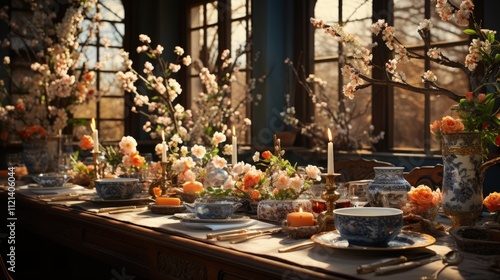 A Persian New Year (Nowruz) table setting