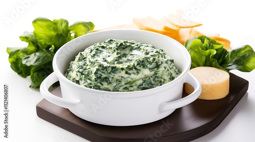 spinach soup in a bowl
