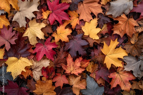 Autumn forest canopy